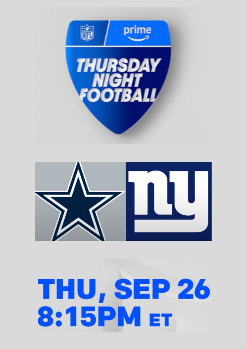 giants cowboys tnf